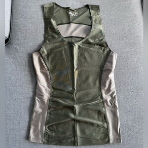 Rufskin Krypto Olive and Sand Tan Tank Top